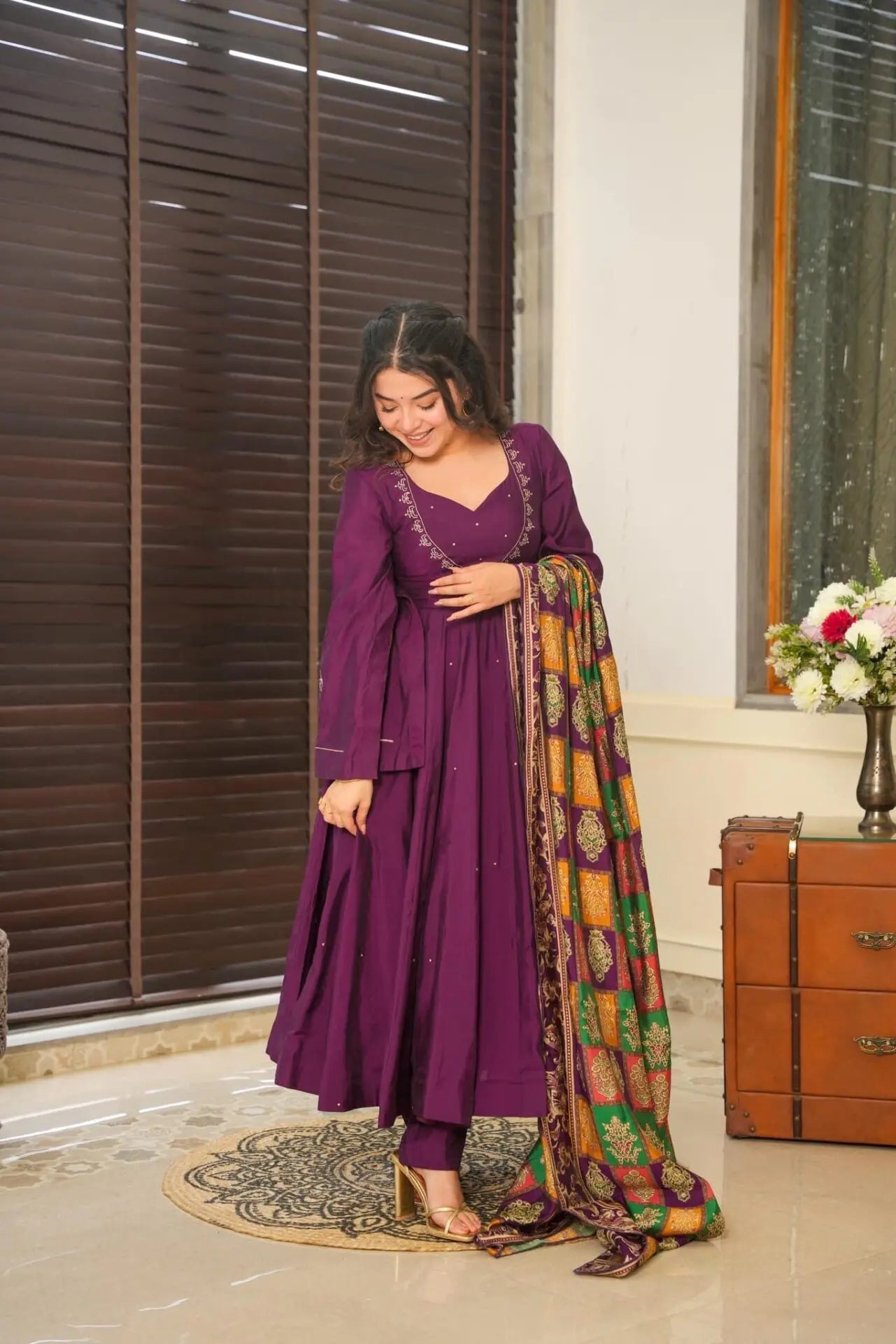 2 Combo Suit Set With Dupatta