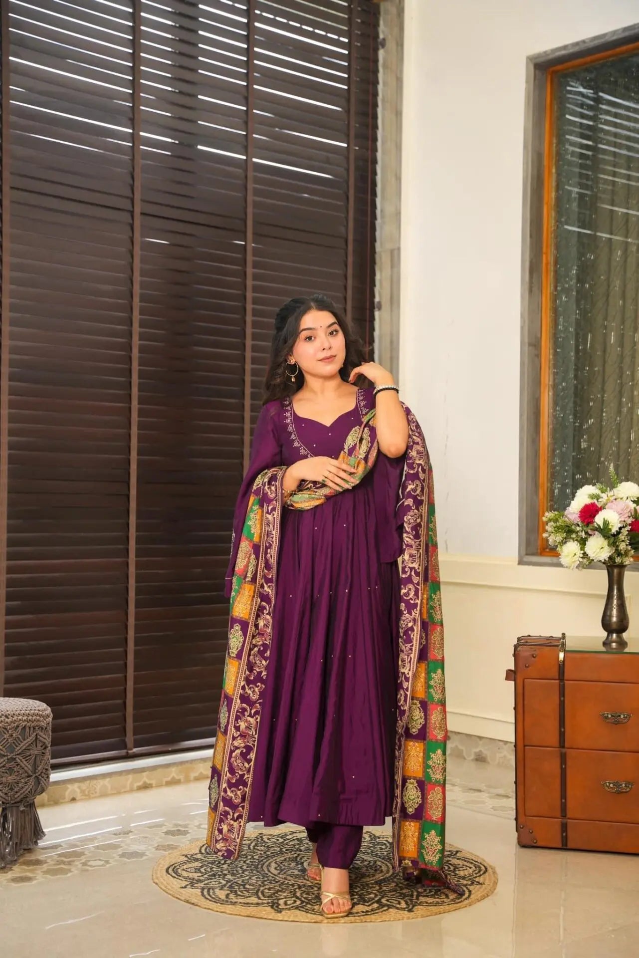2 Combo Suit Set With Dupatta