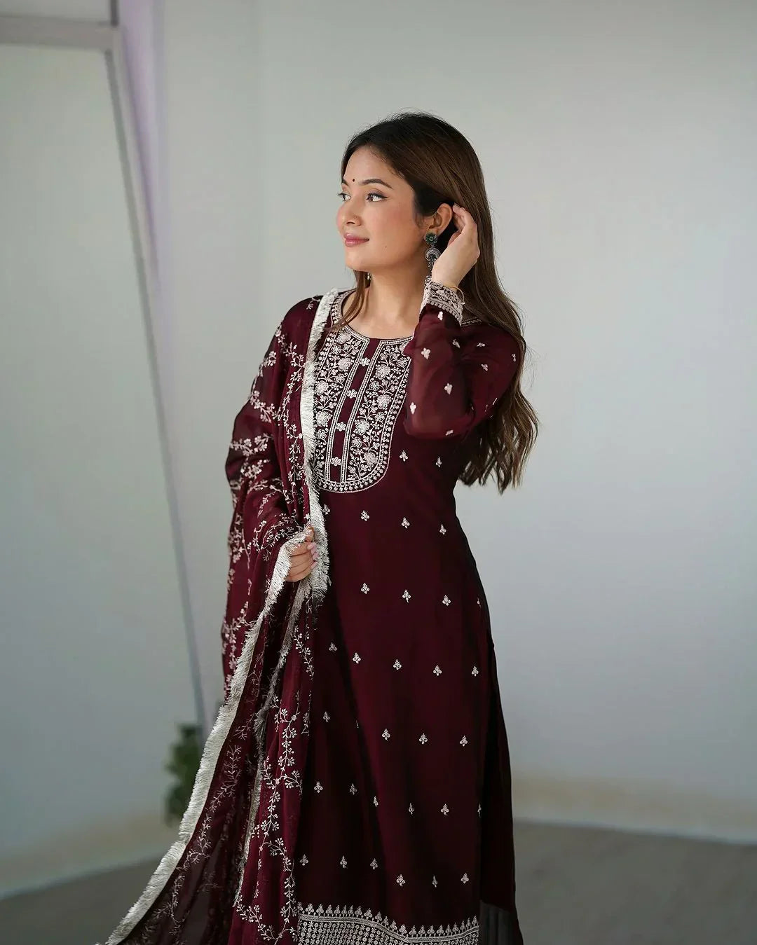 2 Combo Suit Set With Dupatta