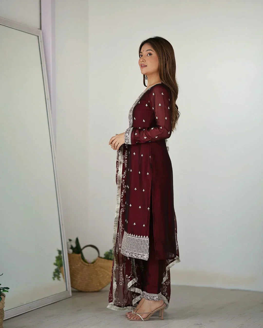 2 Combo Suit Set With Dupatta