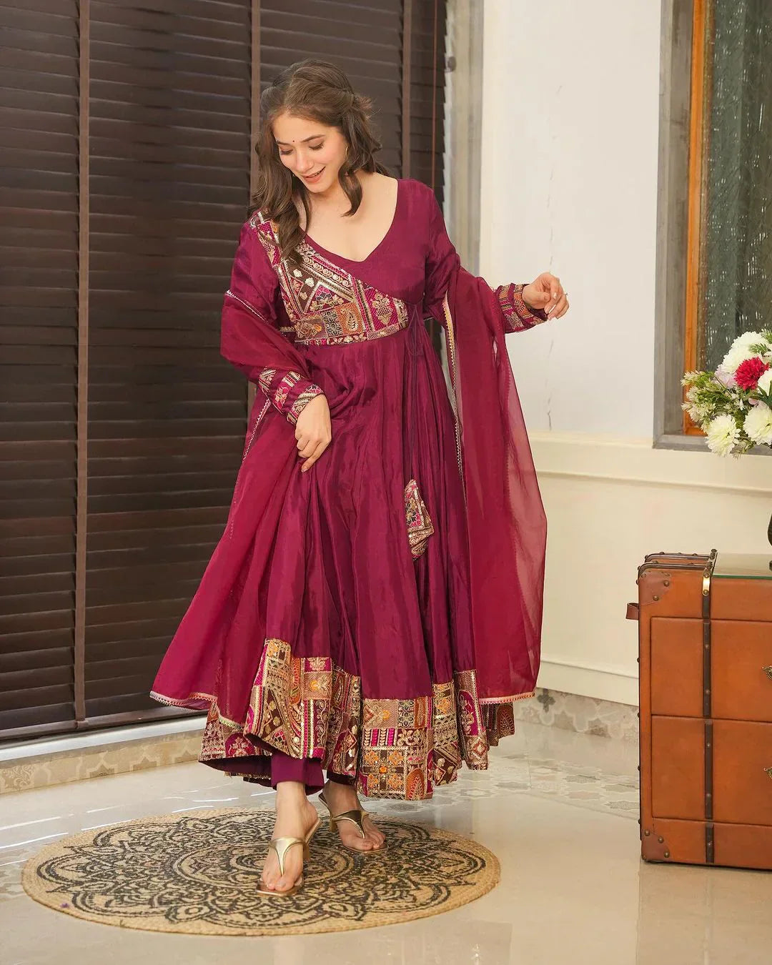 2 Combo Suit Set With Dupatta