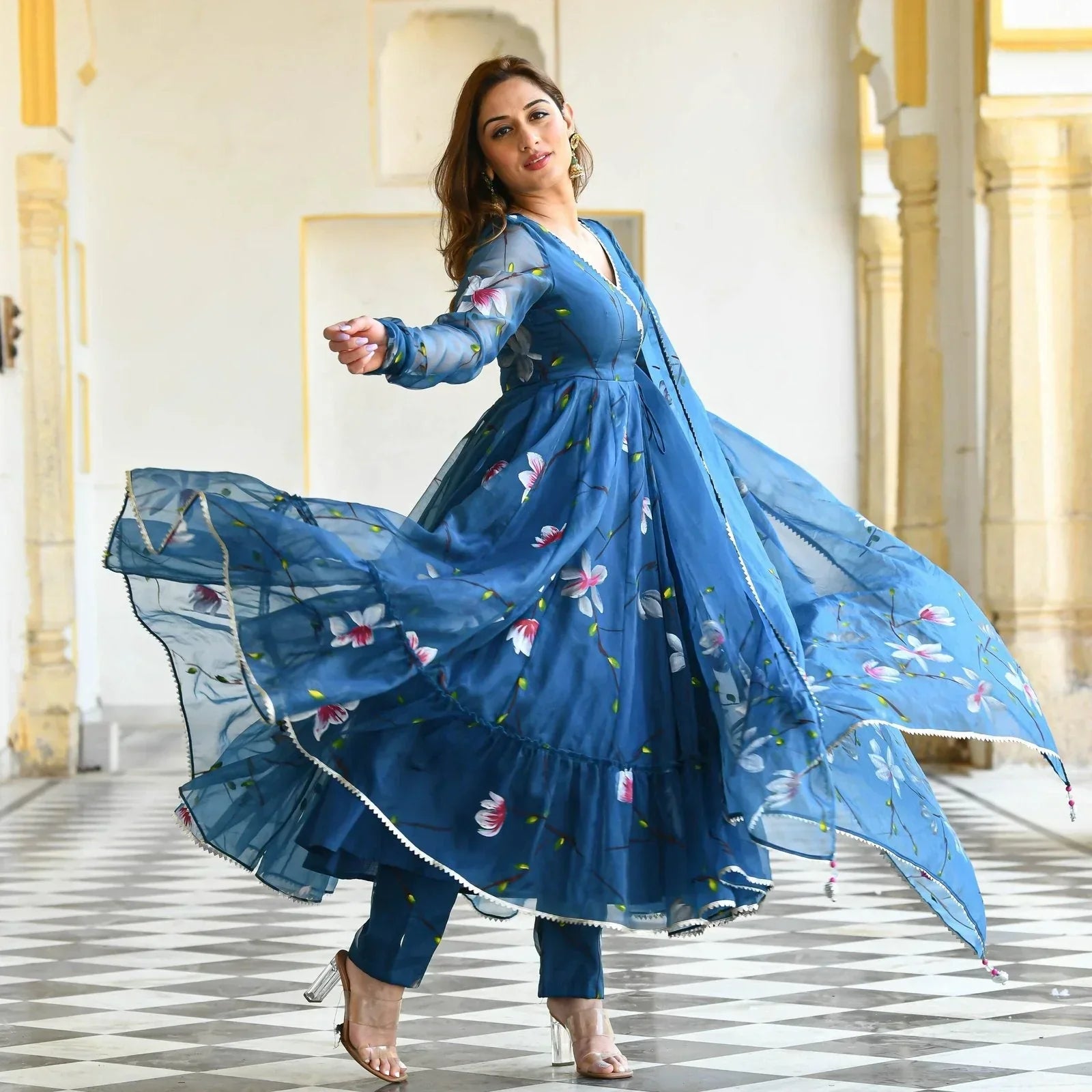 2 Combo Suit Set With Dupatta