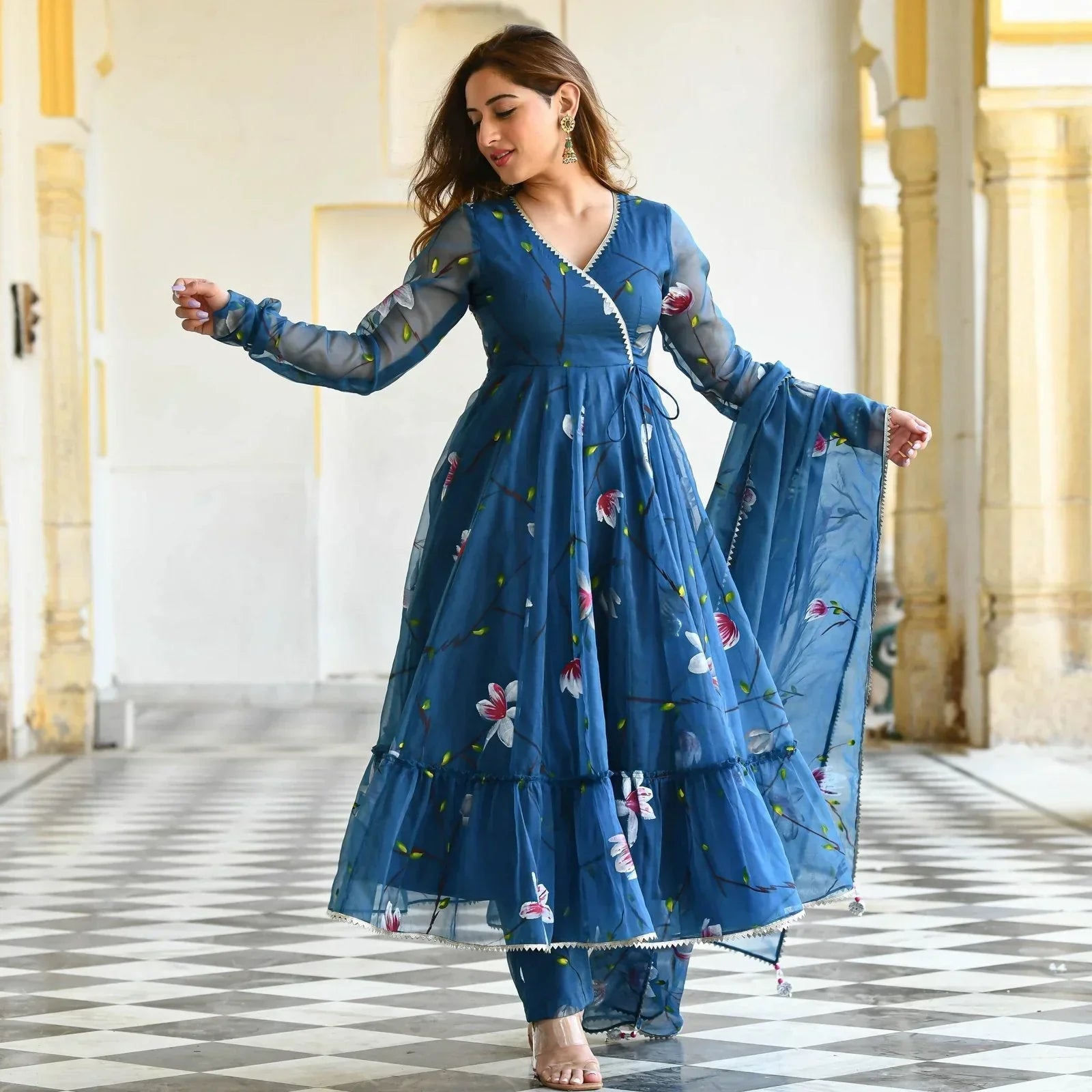 2 Combo Suit Set With Dupatta