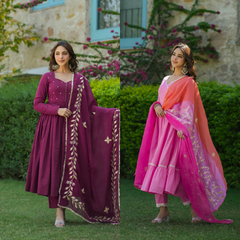 2 Combo Suit Set With Dupatta