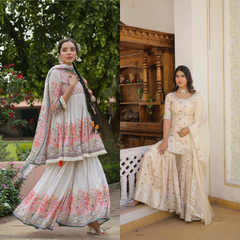 2 Combo Suit Set With Dupatta