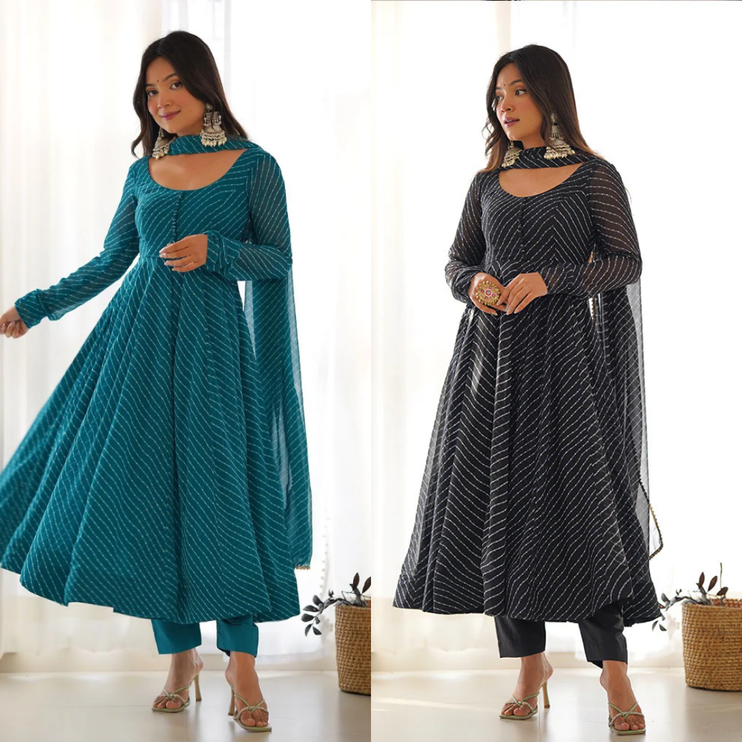 2 Combo Suit Set With Dupatta