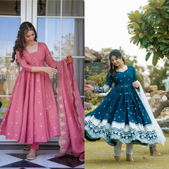 2 Combo Suit Set With Dupatta