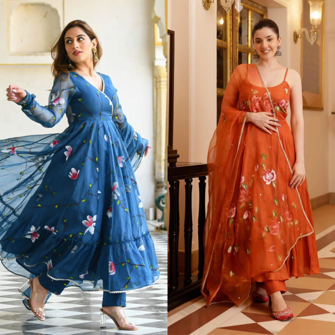 2 Combo Suit Set With Dupatta