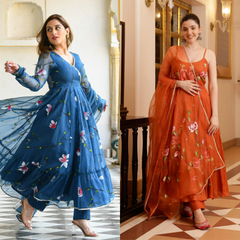 2 Combo Suit Set With Dupatta