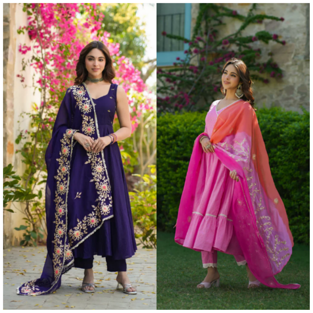 2 Combo Suit Set With Dupatta