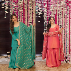 2 Combo Suit Set With Dupatta