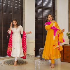 2 Combo Suit Set With Dupatta
