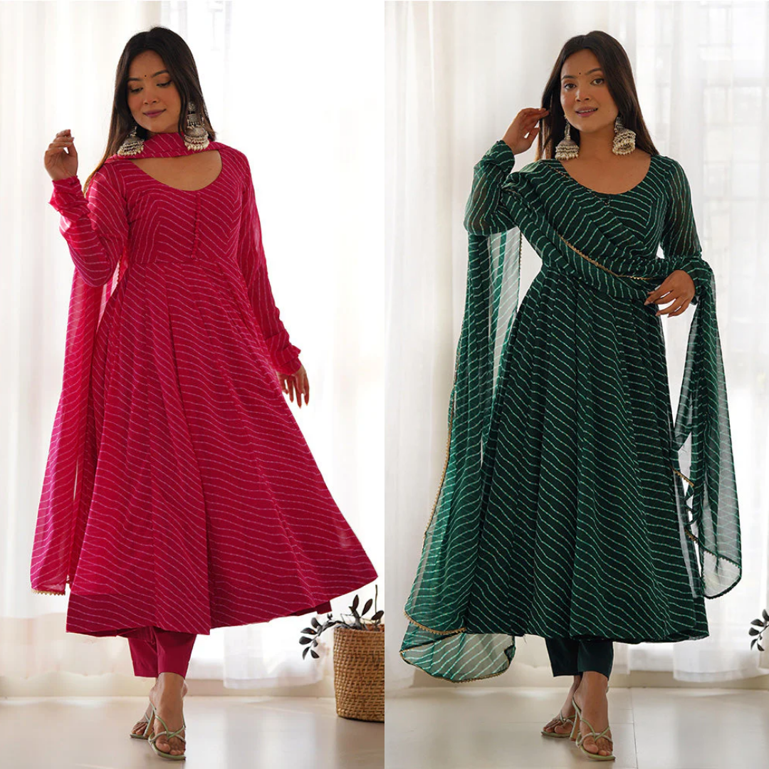 2 Combo Suit Set With Dupatta