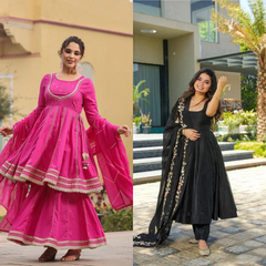 2 Combo Suit Set With Dupatta