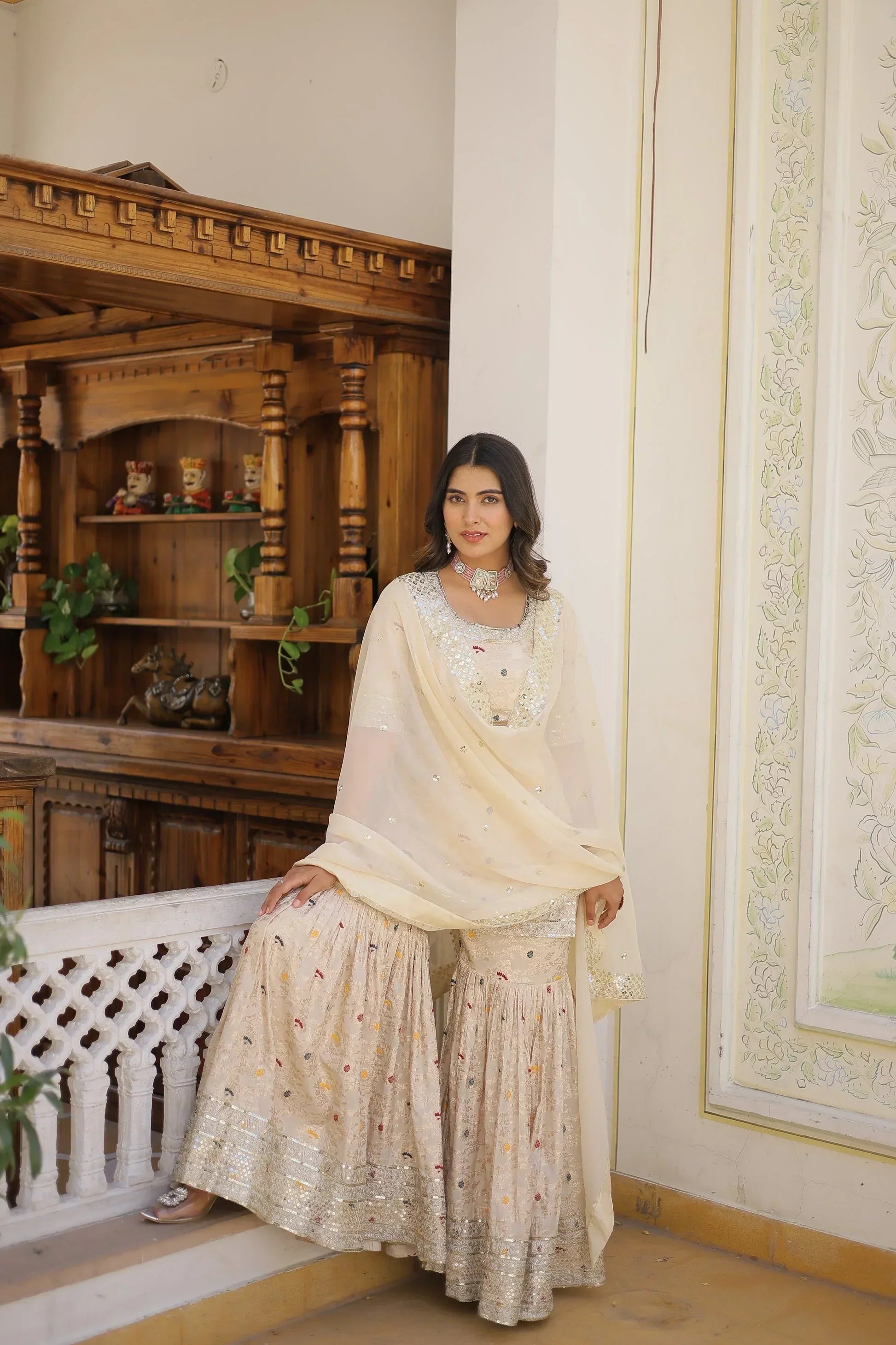 2 Combo Suit Set With Dupatta