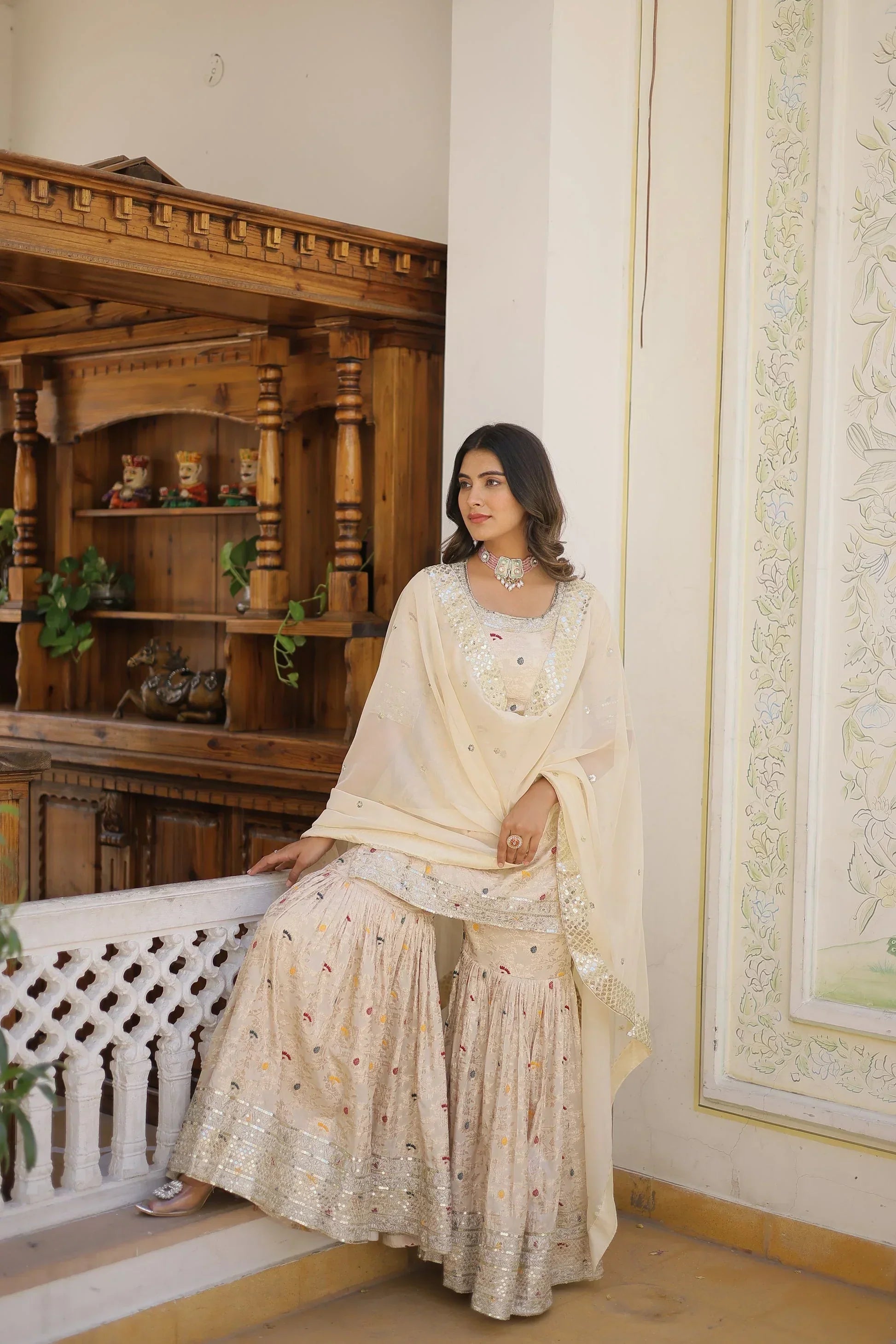2 Combo Suit Set With Dupatta