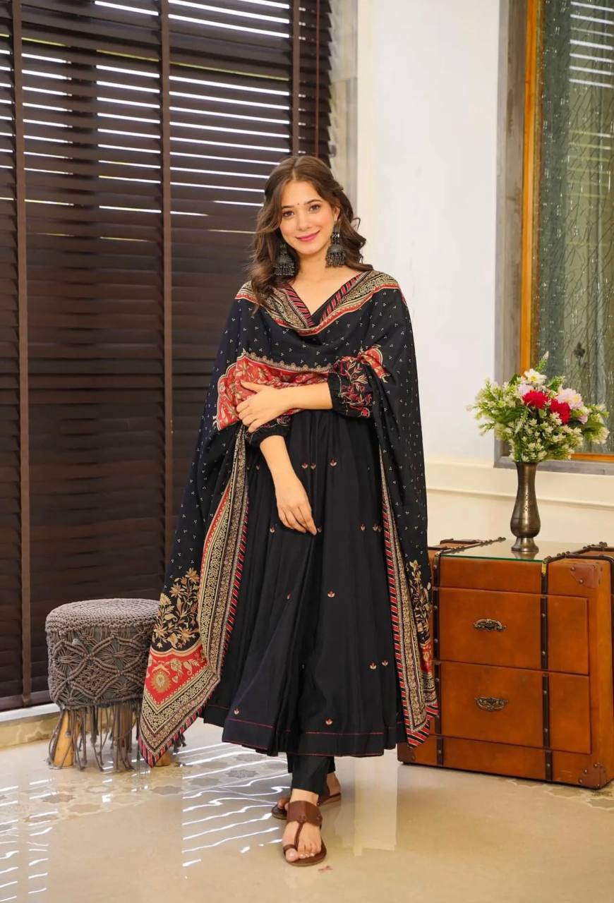 2 Combo Suit Set With Dupatta
